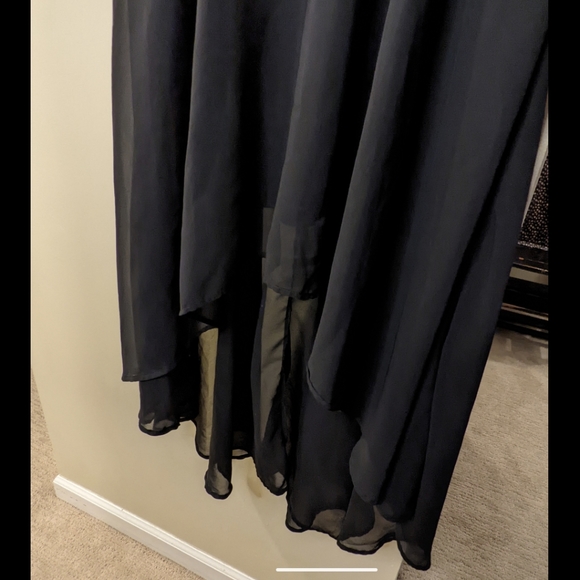 H&M black high-low dress, side cut-outs | 10 - Picture 6 of 8